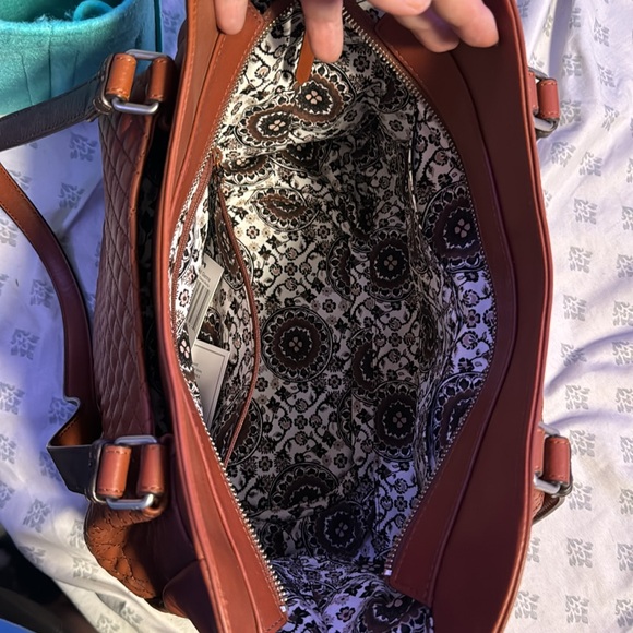 NWT Vera Bradley carryall Glenna leather